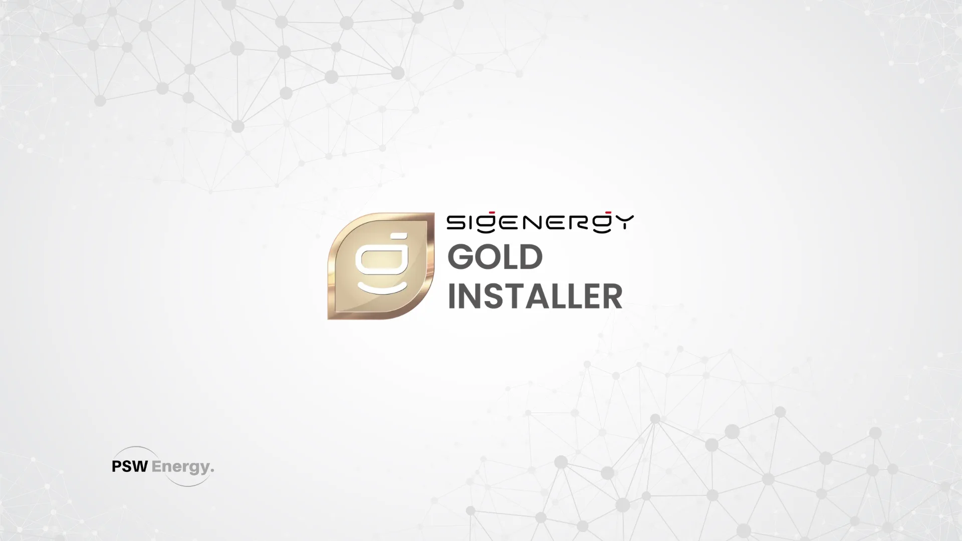 PSW Energy achieves Sigenergy Gold Certified Installer recognition