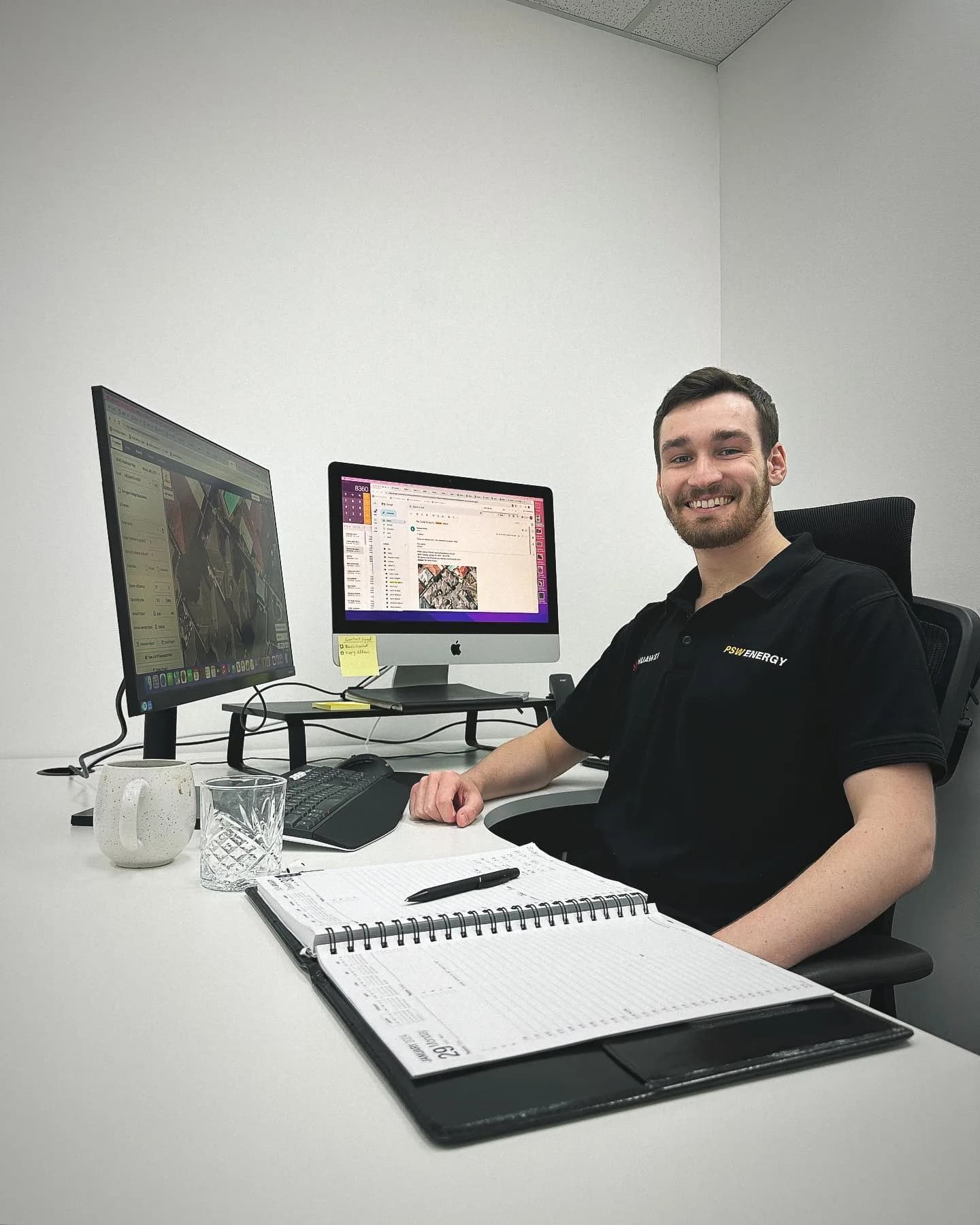 Joshua O’Byrne at his PSW Energy desk