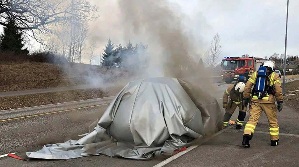 Arresting Electric Vehicle Fires with a giant mat